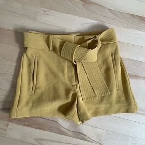 Aritzia Wilfred Tie Front Short - Cairo Gold size 0
